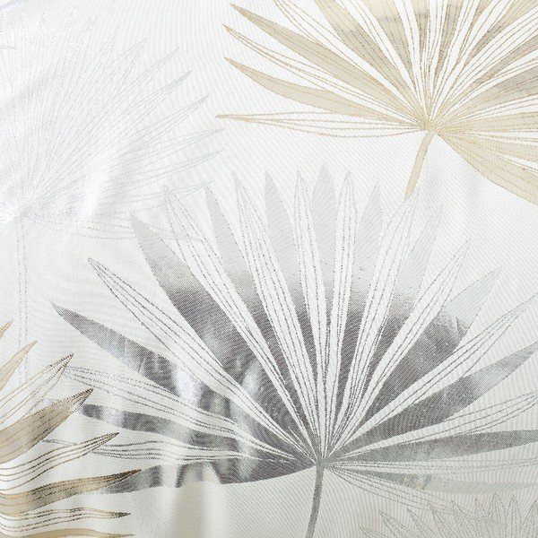 Krémové povlečení na dvoulůžko 200x200 cm Luxe Palm – Catherine Lansfield-image-4