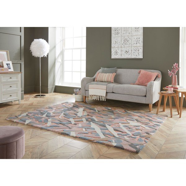 Šedo-růžový koberec Flair Rugs Bark, 160 x 230 cm-image-4