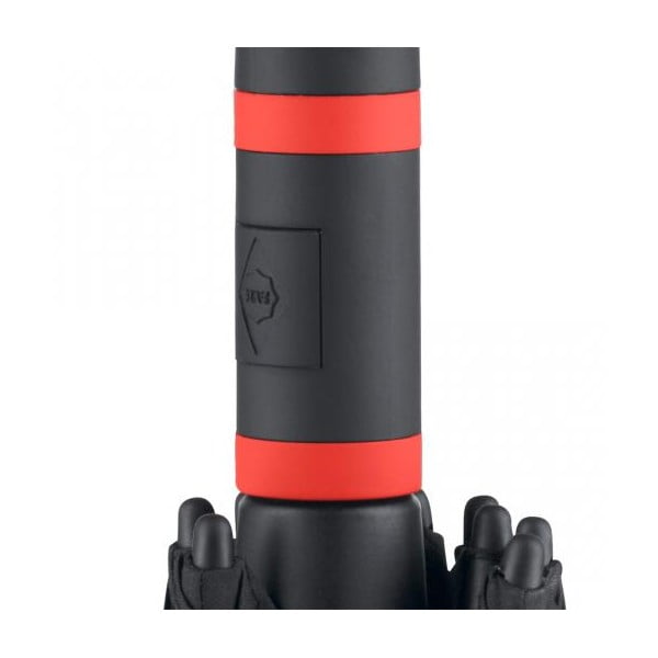 Černý větruodolný deštník s červenými detaily Ambiance Fare Proof, ⌀ 112 cm-image-4