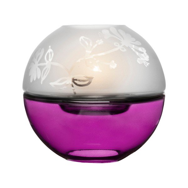 Fialový svícen Sagaform Shine Globe