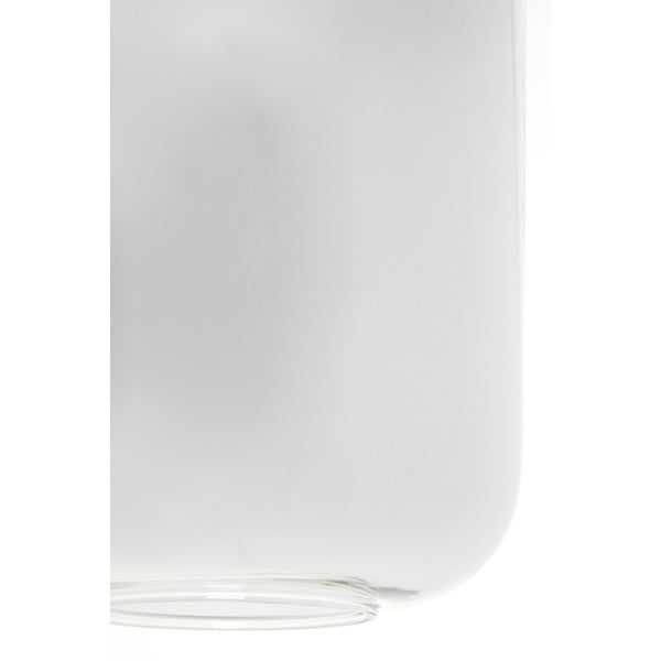 Černé stropní svítidlo se skleněným stínidlem 100x22 cm Lekar – Light & Living-image-1