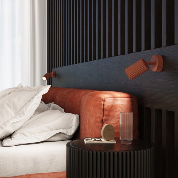 Bodové svítidlo v cihlové barvě 8x16 cm Gleam – Sollux-image-3