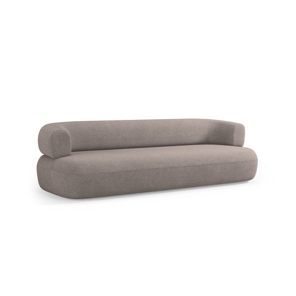 Světle hnědá pohovka z textilie bouclé 200 cm Jenny – Micadoni -image-2