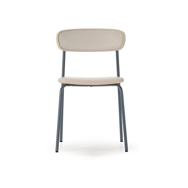 Béžové čalouněné stohovatelné jídelní židle v sadě 2 ks Saula – Marckeric-image-2