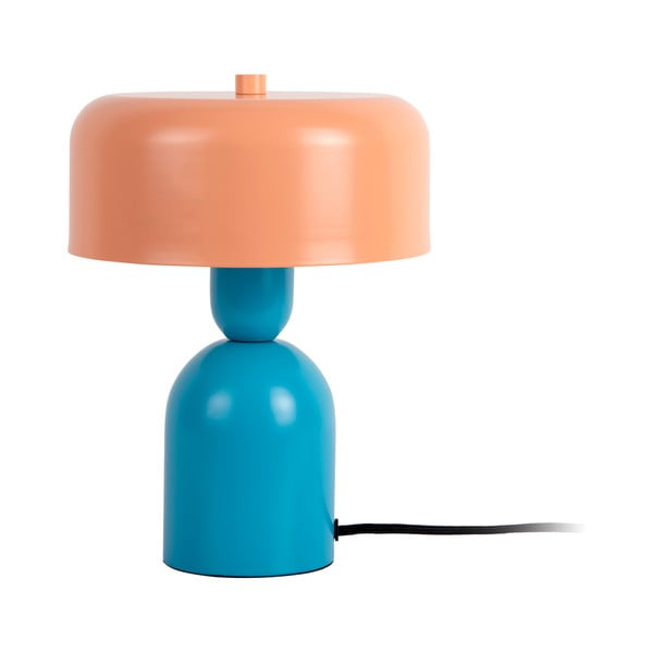 Modrá/oranžová stolní lampa (výška 24 cm) Double Funky – Leitmotiv