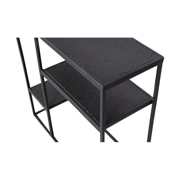 Černý kovový regál WOOOD Febe-image-2