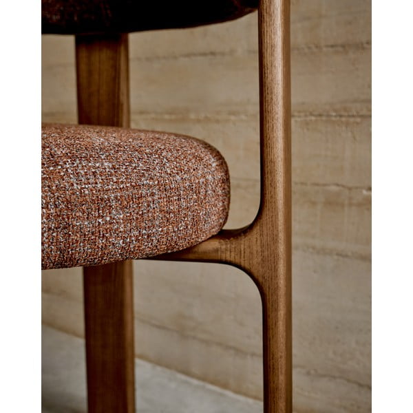 Hnědá jídelní židle z jasanového dřeva Granite – Kave Home-image-3