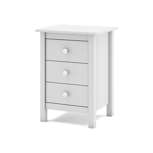Bílý dětský noční stolek z borovicového dřeva Max – Marckeric-image-4