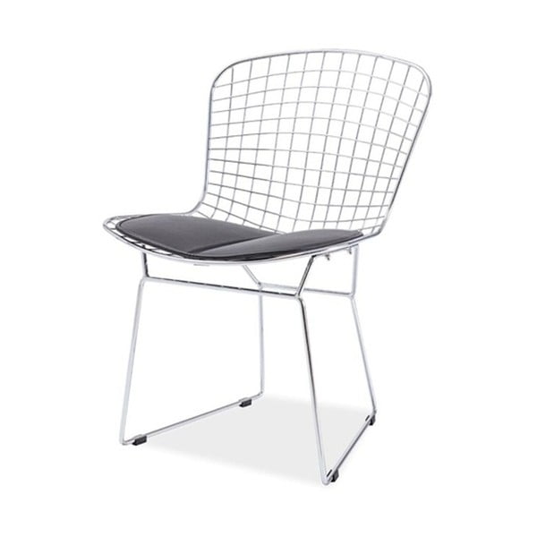 Bílá jídelní židle s polštářkem z ekokůže Signal Fino