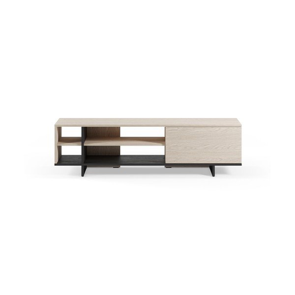 Černý TV stolek 160x44x36 cm Cequoia – Marckeric