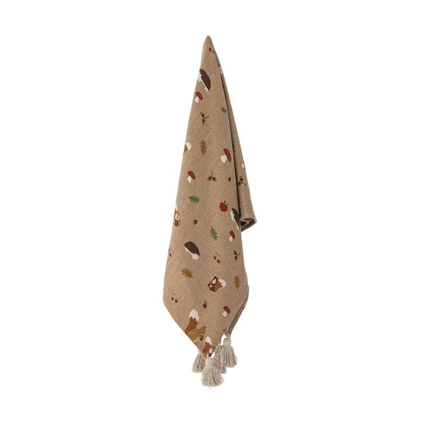 Hnědá dětská deka 130x160 cm Fall – Bloomingville Mini