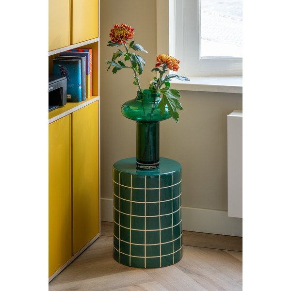 Keramický kulatý odkládací stolek ø 33 cm Retro Tiles – Leitmotiv-image-2