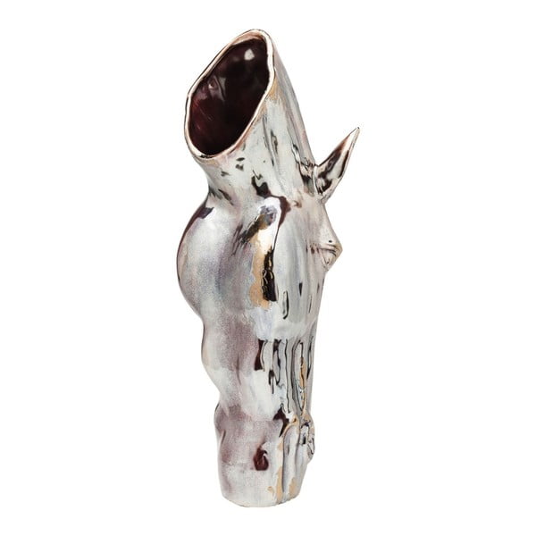 Váza ve stříbrné barvě Kare Design Horse Head, 40 cm