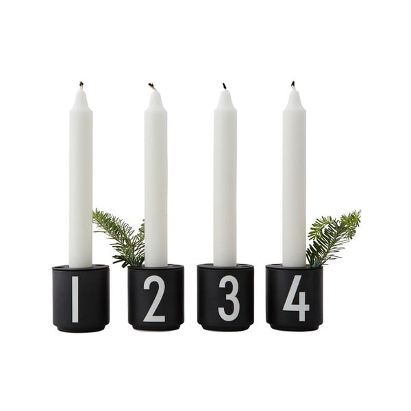 Porcelánové svícny v sadě 4 ks Mini - Design Letters-image-4