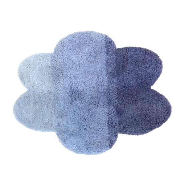 Modrý dětský koberec ve tvaru obláčku Art For Kids, 65 x 100 cm