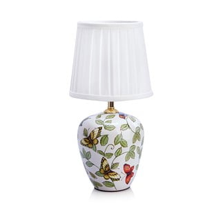 Bílá stolní lampa s textilním stínidlem (výška 33 cm) Mansion – Markslöjd