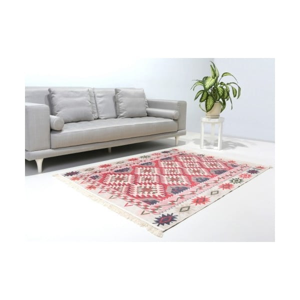 Červeno-bílý koberec Homemania Anatolia, 160 x 230 cm