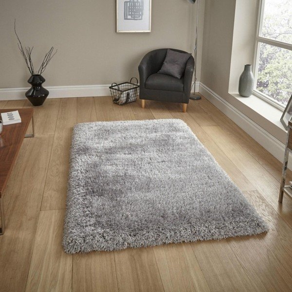 Šedý ručně tuftovaný koberec Think Rugs Montana Puro Silver, 80 x 150 cm-image-1