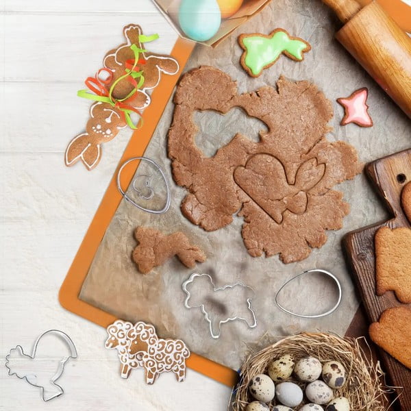 Sada 2 nerezových velikonočních vykrajovátek Orion Egg-image-1