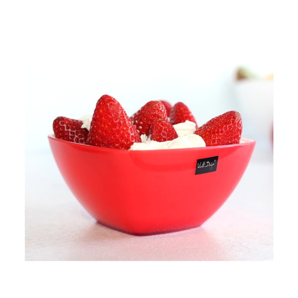 Červená salátová mísa Vialli Design, 14 cm-image-1