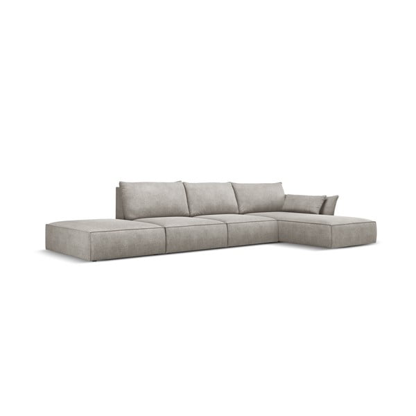 Světle šedá rohová pohovka (pravý roh) Vanda – Mazzini Sofas-image-2