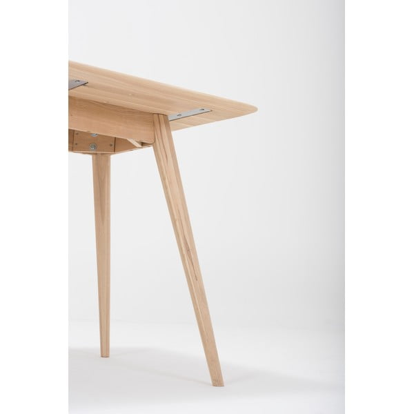 Jídelní stůl z dubového dřeva 80x80 cm Stafa – Gazzda-image-3