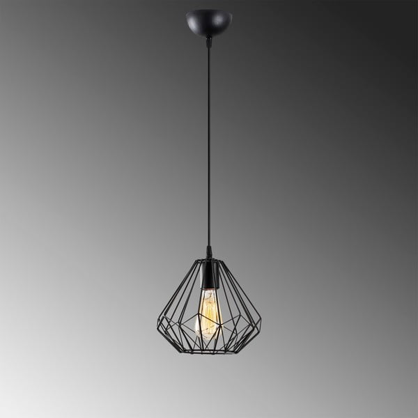 Černé závěsné svítidlo ø 23 cm Diamond – Opviq lights-image-3