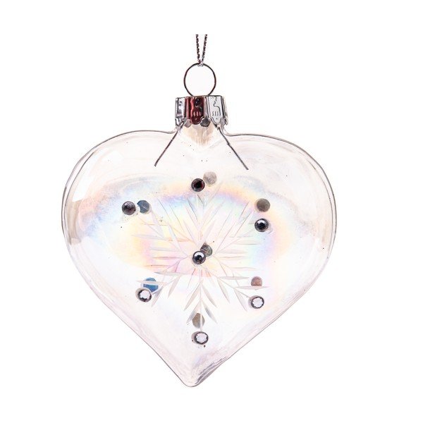 Skleněná vánoční ozdoba 8,5 cm Heart – Dakls