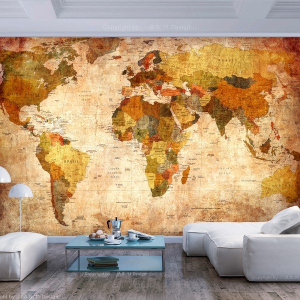 Velkoformátová tapeta Artgeist Old World Map, 400 x 280 cm-image-1