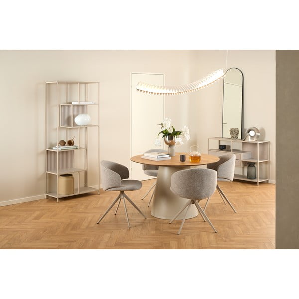 Kulatý jídelní stůl s deskou v dubovém dekoru ø 120 cm Soli – Actona-image-1