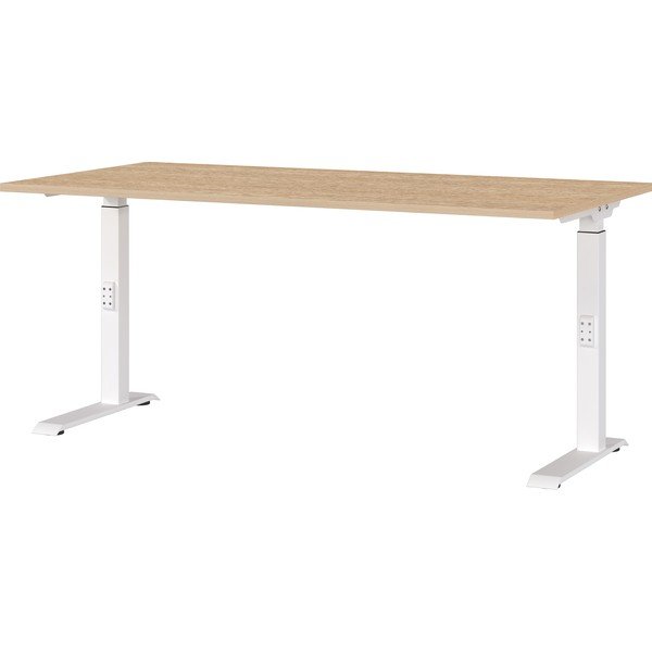 Polohovací pracovní stůl s deskou v dubovém dekoru 80x160 cm Downey – Germania