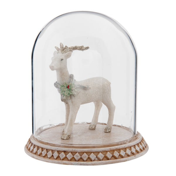 Dekorace Clayre & Eef Deer Christmasy II, 12 x 13 cm