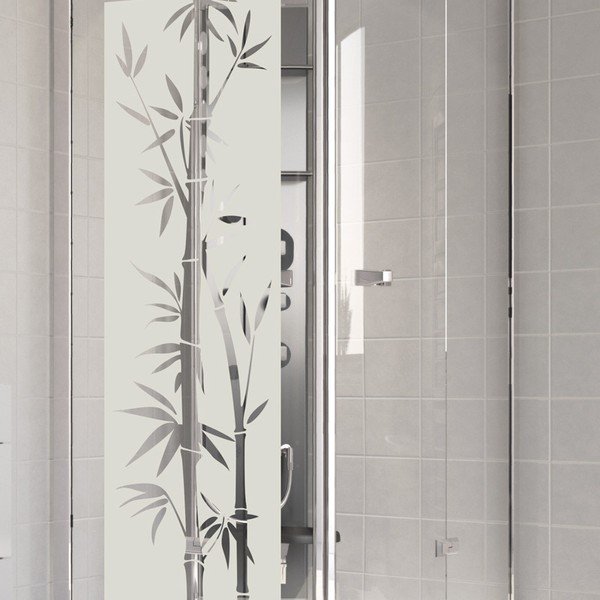 Voděodolná samolepka do sprchy Ambiance Bamboo, 195 x 55 cm-image-3