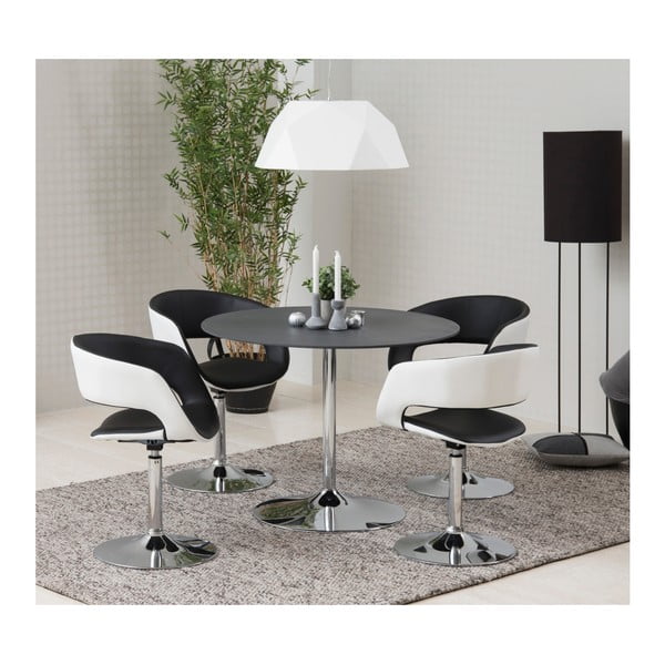 Černobílá jídelní židle Actona Grace-image-4