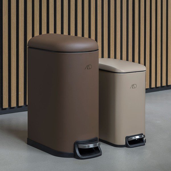 Béžový pedálový kovový odpadkový koš 5 l Wendy – Mette Ditmer Denmark-image-2