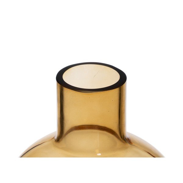 Okrově žlutá skleněná váza (výška 35 cm) Amber – Ixia-image-1