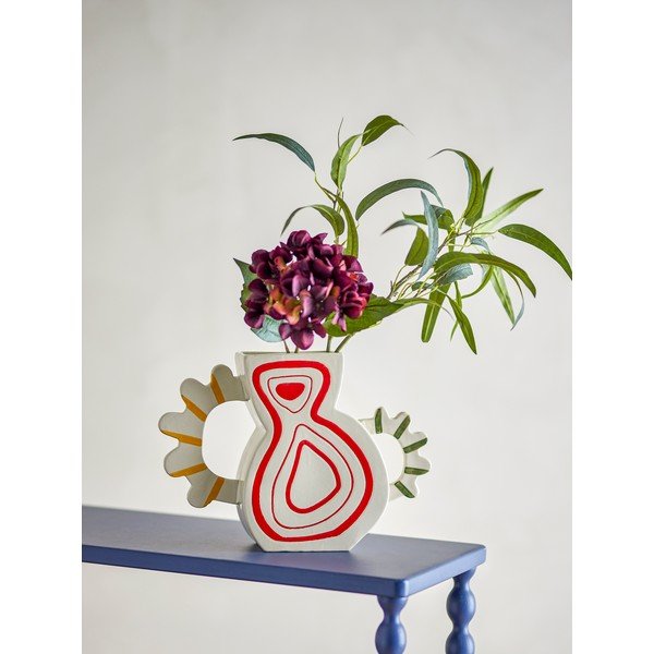 Ručně malovaná váza z kameniny (výška 26 cm) Samila – Bloomingville-image-2