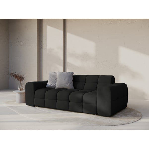 Černá pohovka 222 cm Kendal – Micadoni -image-1
