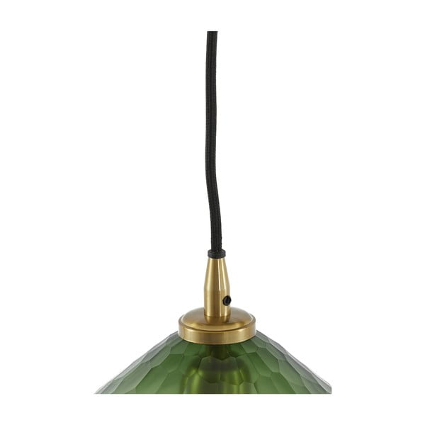 Zelené stropní svítidlo se skleněným stínidlem ø 17 cm Danita – Light & Living-image-2
