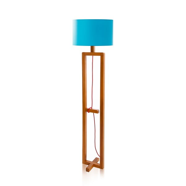 Stojací lampa Dal Blue Walnut