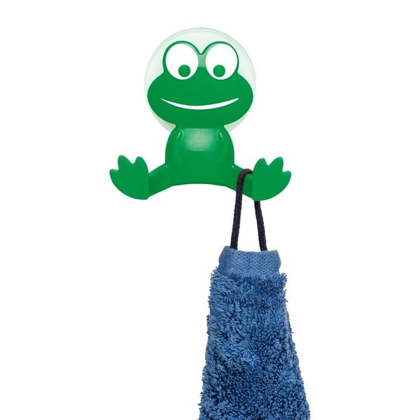 Zelený nástěnný háček Wenko Frog-image-3