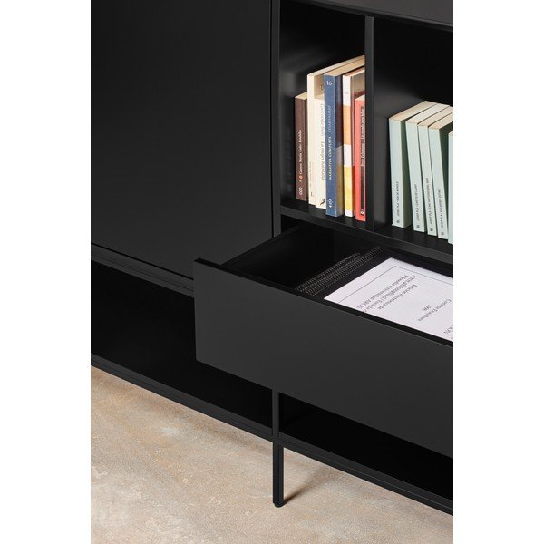 Černá komoda 220x98x45 cm Platt – Teulat-image-3