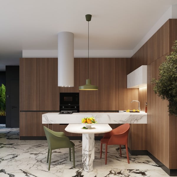 Zelené závěsné svítidlo ø 35 cm Vito – Sollux-image-2