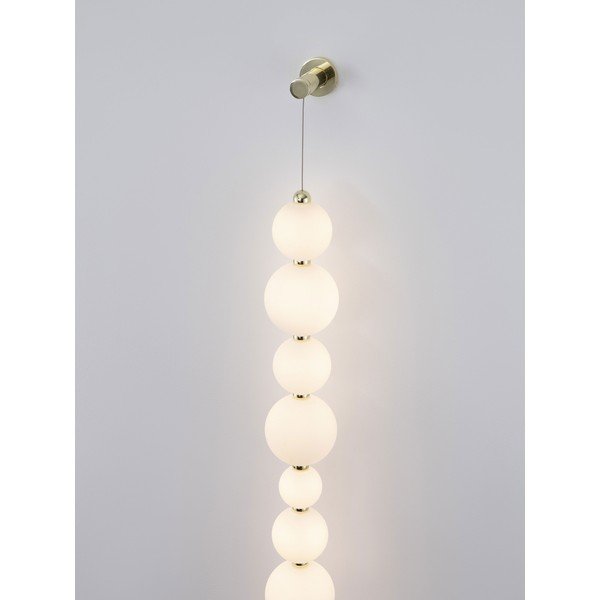 Bílé/ve zlaté barvě kovové LED stmívatelné nástěnné svítidlo Perla – Nova Luce-image-2