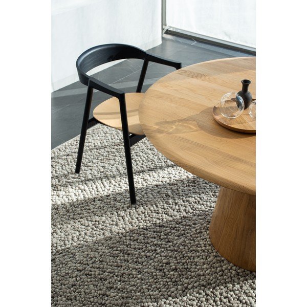 Kulatý jídelní stůl z dubového dřeva v přírodní barvě ø 126 cm Mushroom – Gazzda-image-1