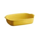Žlutá keramická zapékací mísa Emile Henry Ultime, 29 x 19 cm
