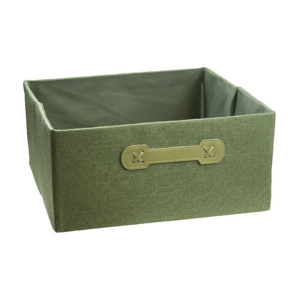 Úložný box Ordinett Halfcube Green, 32 x 32 cm