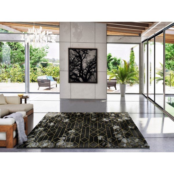 Černý koberec Universal Poet, 80 x 150 cm-image-1