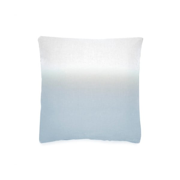 Světle modro-bílý povlak na polštář z bavlněného perkálu L'Officiel Interiirs, 60 x 60 cm