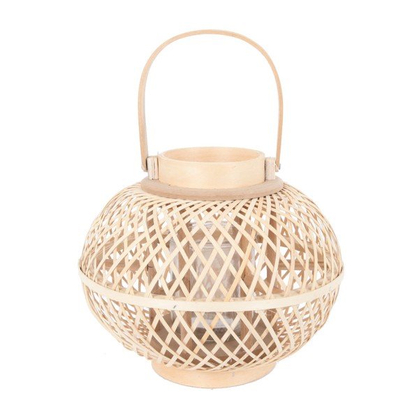 Bambusová lucerna (výška 24 cm) – Ego Dekor
